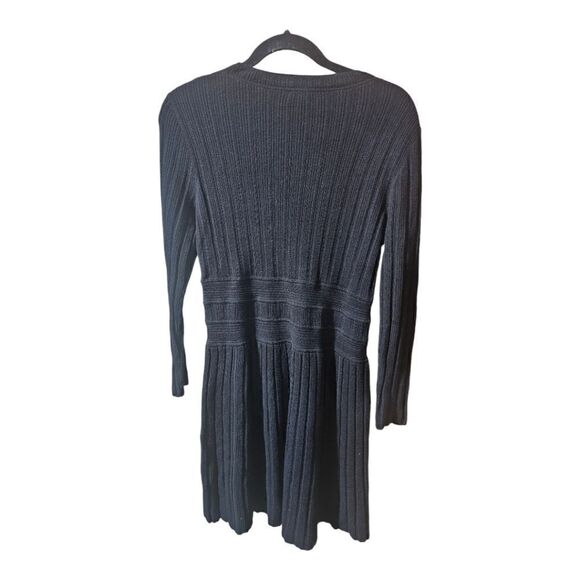 THEORY Evian Stretch Chloh Wool Knit Sweater Dress - Size Large - Picture 3 of 8
